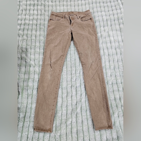 Buckle Tan Skinny Women's Jeans - Picture 1 of 4